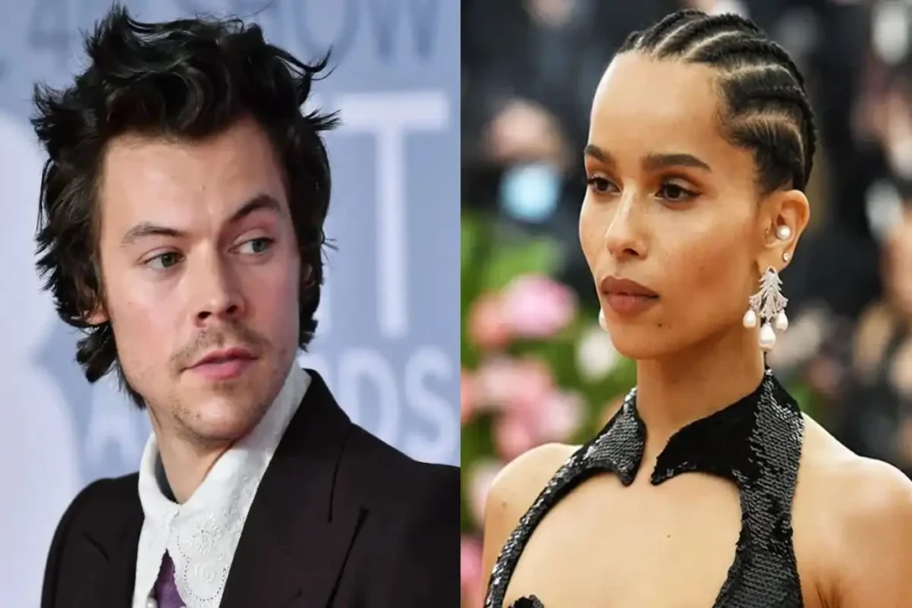 harry styles zoë kravitz christmas family
