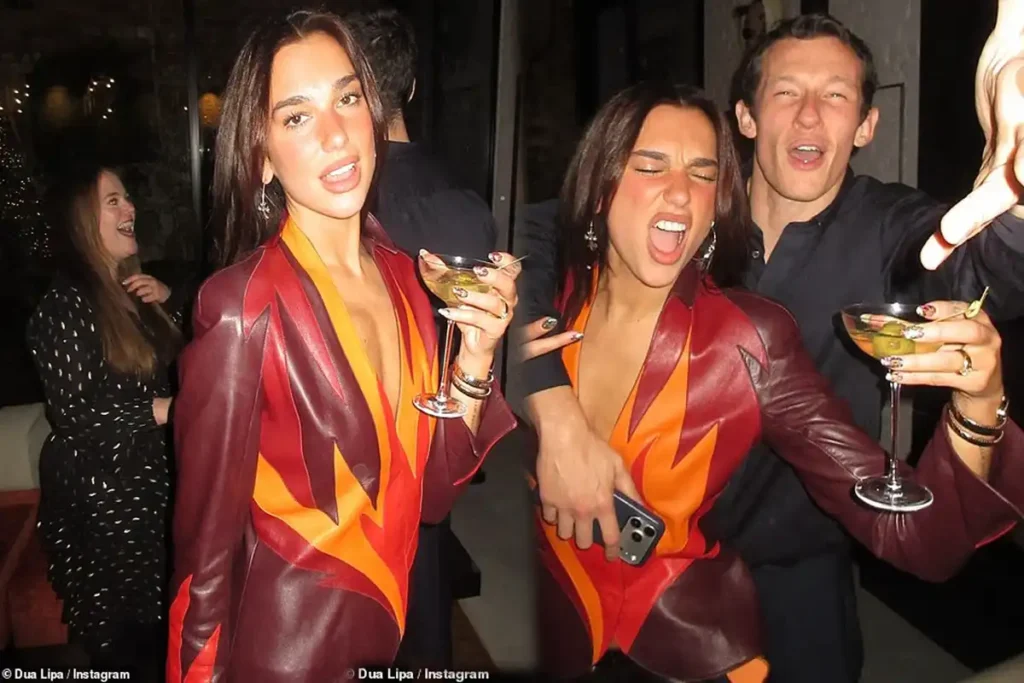 dua lipa new year 2026 callum turner