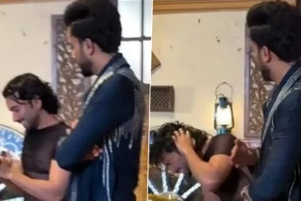 Elvish Yadav “Slaps” Orry in Viral Video Amid Sara Ali Khan Controversy Elvish Yadav slaps Orry viral video