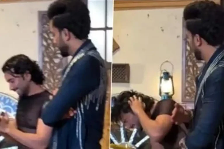 Elvish Yadav “Slaps” Orry in Viral Video Amid Sara Ali Khan Controversy Elvish Yadav slaps Orry viral video