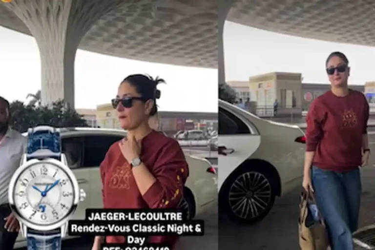 Kareena Kapoor Jaeger LeCoultre watch at Mumbai airport