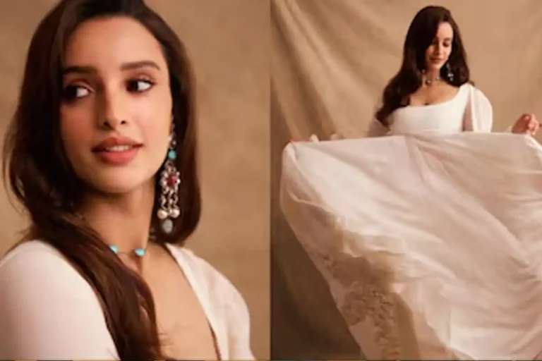 Triptii Dimri Rohit Bal Chanderi Anarkali look