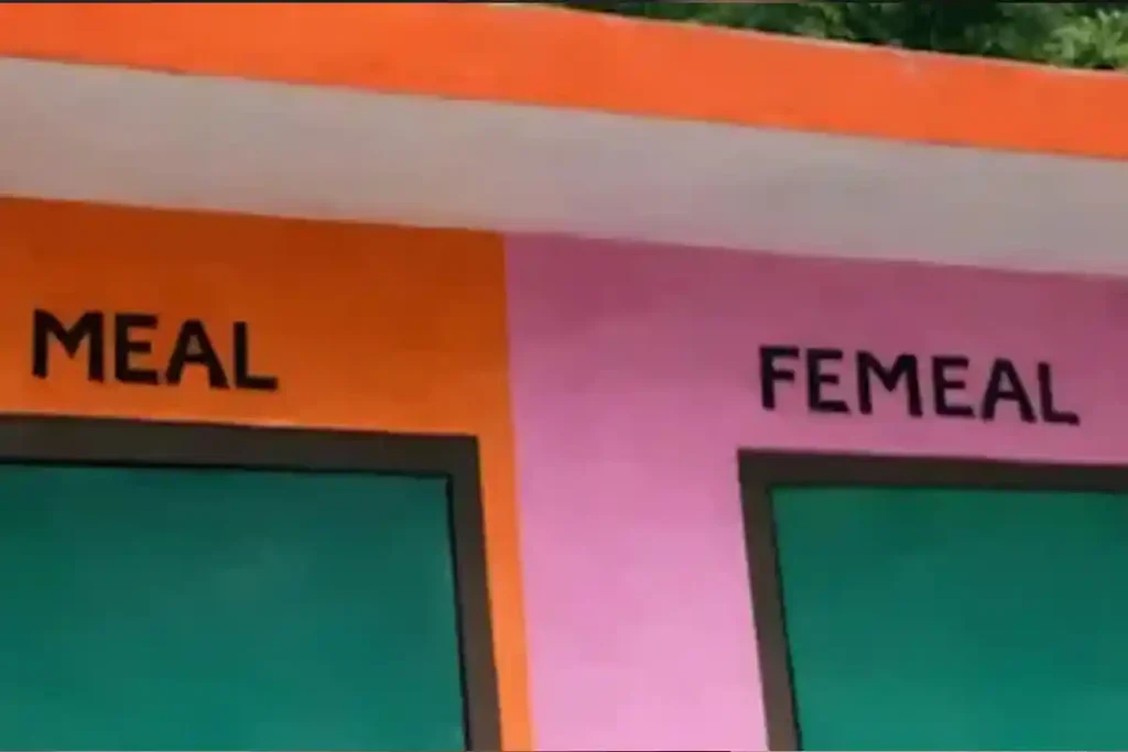 Public Toilet Sign Reads Meal and Femeal Goes Viral