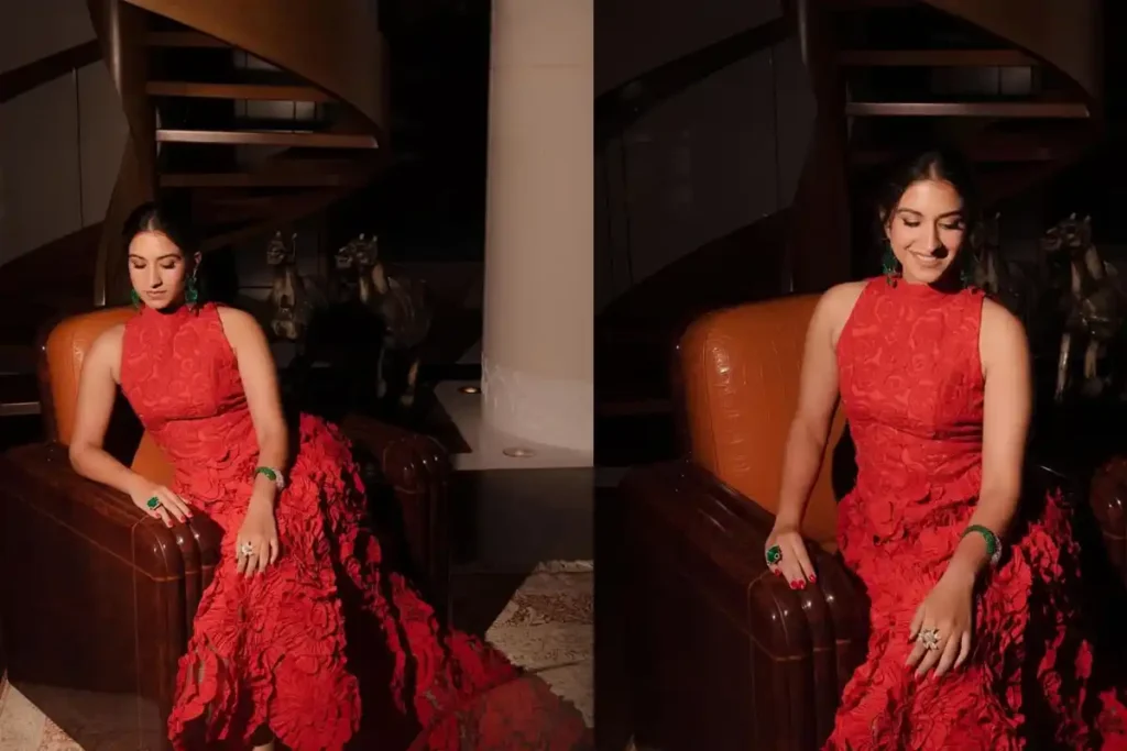 Radhika Merchant Oscar de la Renta gown