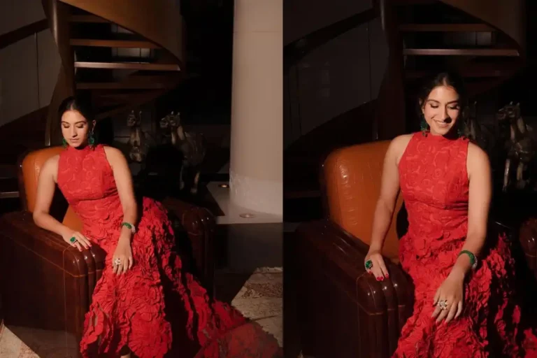 Radhika Merchant Oscar de la Renta gown