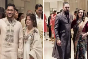 MS Dhoni and Yuvraj Singh Spotted at Arjun Tendulkar–Saaniya Chandhok Wedding